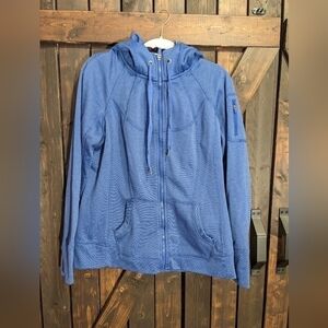 TANGERINE Size M athletic jacket with hood.